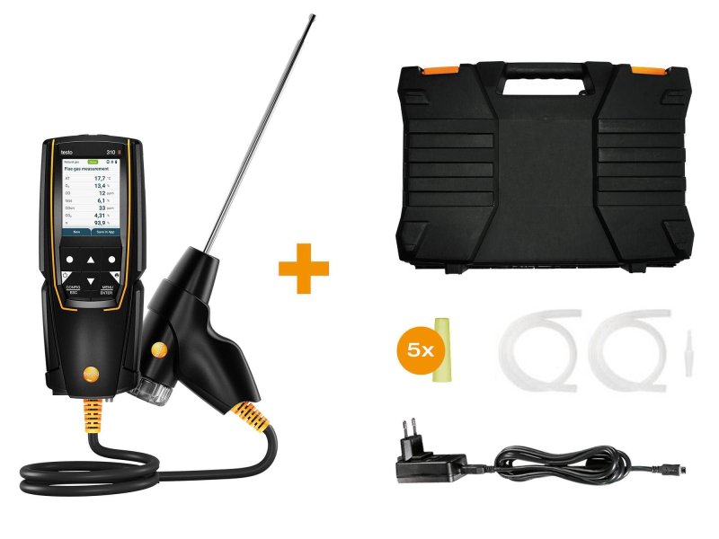 Testo 310 II - Analyzátor spalín sada pre začínajúcich O2